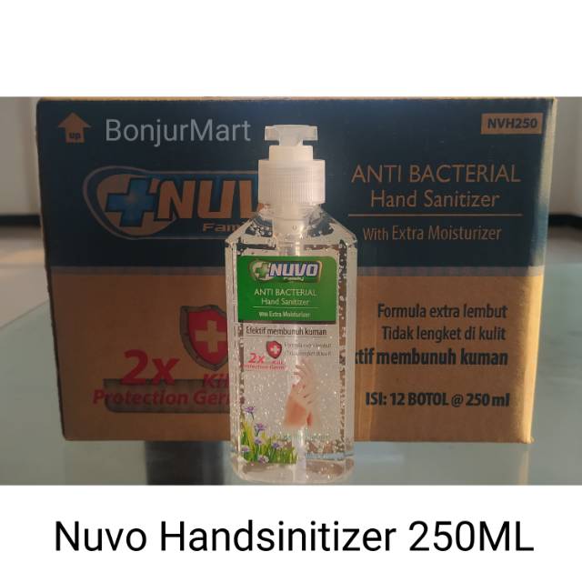 NUVO HANDSINITIZER 250ML NUVO 250 ML ECERAN
