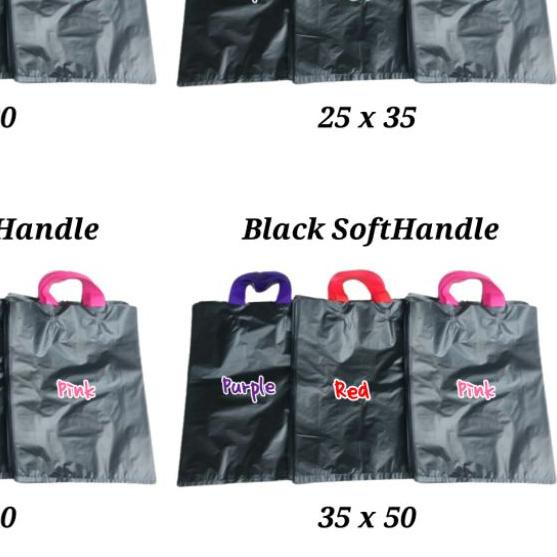 ☄ Plastik Shopping Bag / Plastik Soft Handle Kantong Putih REA 25 x 35 ➤