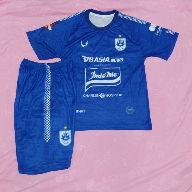 Jersey kaos baju bola setelan anak PSI-S Basia print