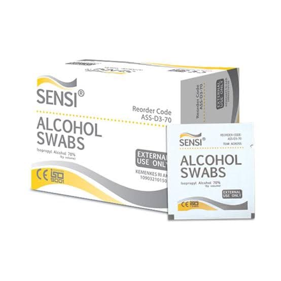 alkohol swab sensi / tisu alkohol swab / alcohol swab sensi