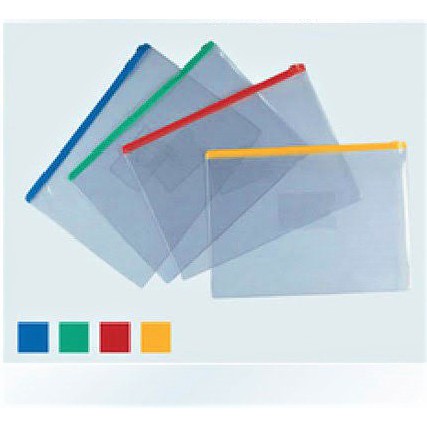 

ZIPPER POCKET ZIP BAG PLASTIK MAP SERBAGUNA A4 SLETING MULTI PURPOSE KANTONG PENYIMPANAN