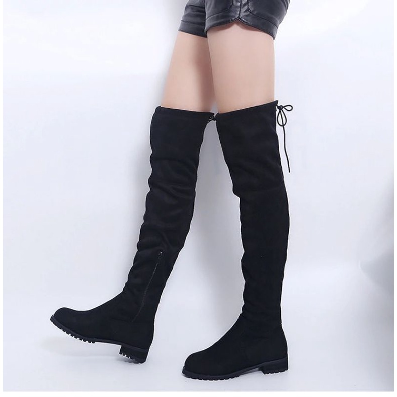 BOOTS KNEE HEE TINGGI SELUTUT WINTER MUSIM DINGIN