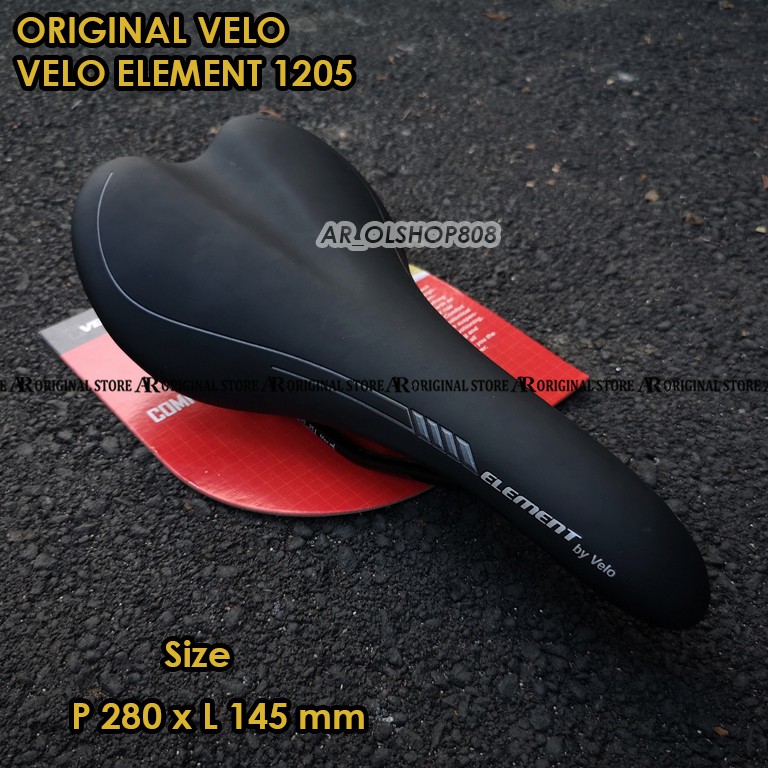 ORIGINAL SADDLE VELO ELEMENT 1205 SADEL SEPEDA LIPAT SELI BMX MTB RB SADEL VELO HITAM SADDLE VELO