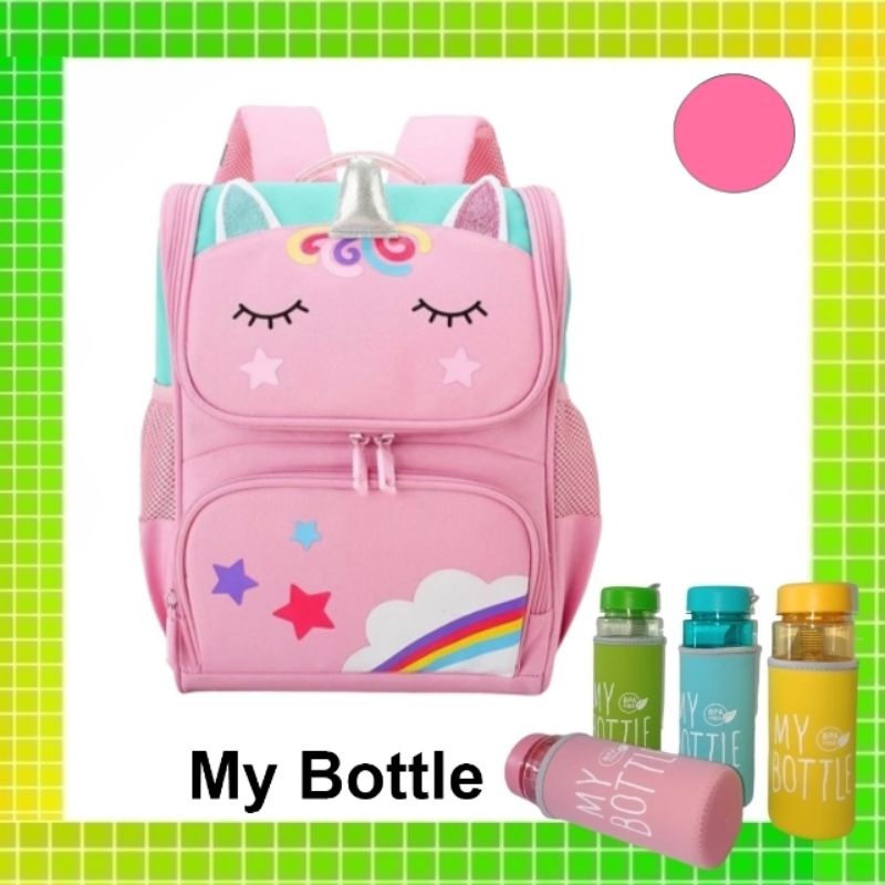 Ransel anak perempuan tas sekolah anak perempuan unicorn