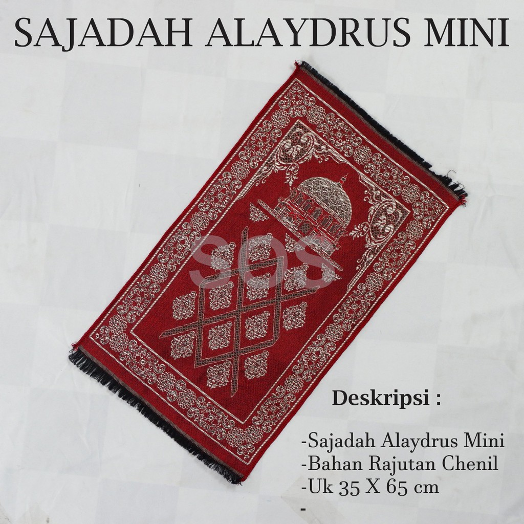 SAJADAH TURKY MINI ALAYDRUS CHENIL ( GROSIR/ECER )