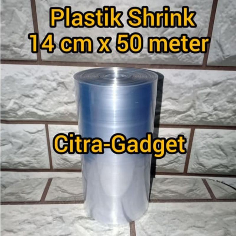 PLASTIK SEGEL PLASTIK SHRINK 14CM X 50M