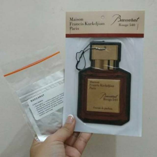 Promo Parfum Mobil Gantung Kertas Baccarat Rouge 540 Car Hanging Perfume Only Prf Kertas Jakarta Utara Distributor Hpai Tokopedia