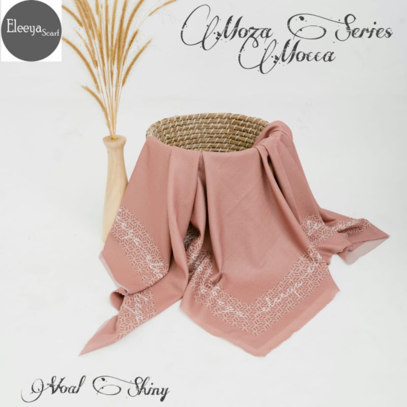 HIJAB SEGIEMPAT MOTIF MOZA SERIES BY ELEEYA SCARF