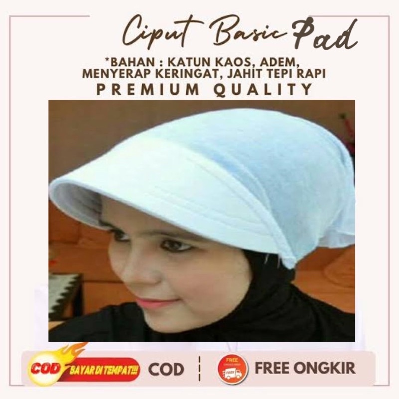 inner layang topi / ciput segitiga / daleman iket pad kaos