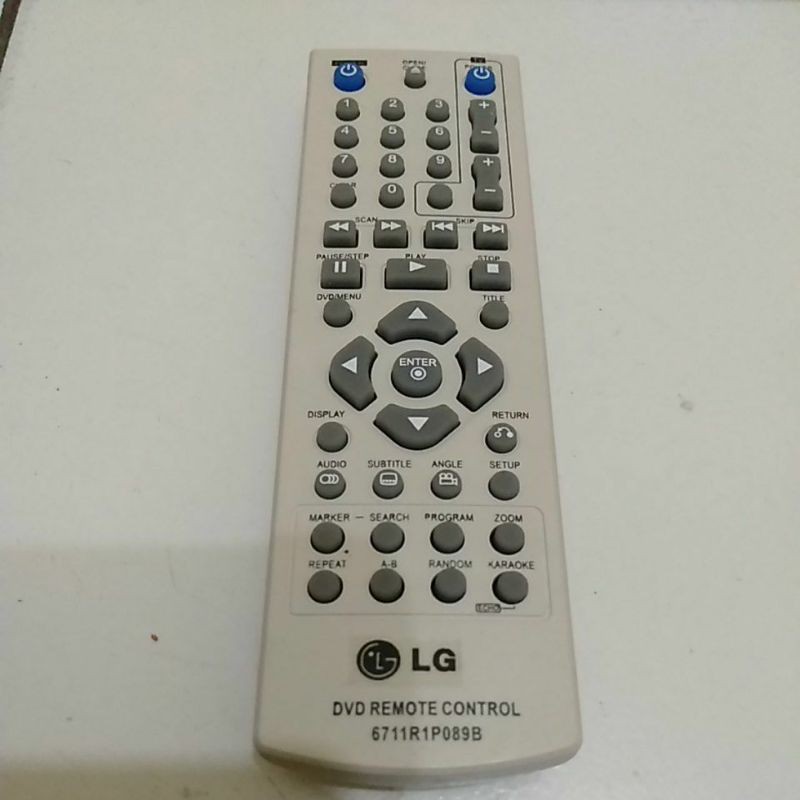 REMOTE REMOT DVD PLAYER DVD LG AKB7711R1P089B