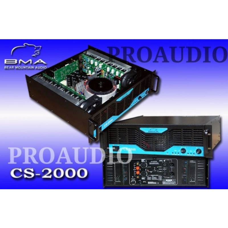 POWER AMPLIFIER BMA 2 CHANNEL CS2000 CS 2000 Original Garansi 1 Tahun