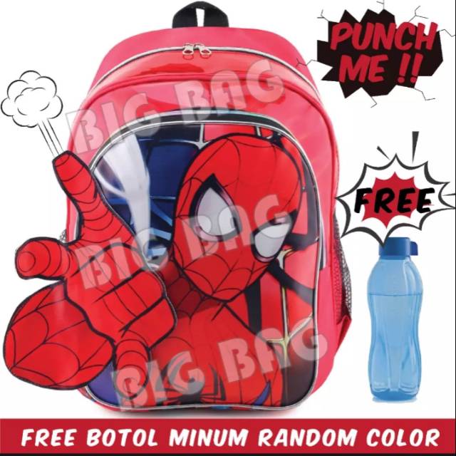 Tas anak rangsel sekolah spiderman batman TK dan SD