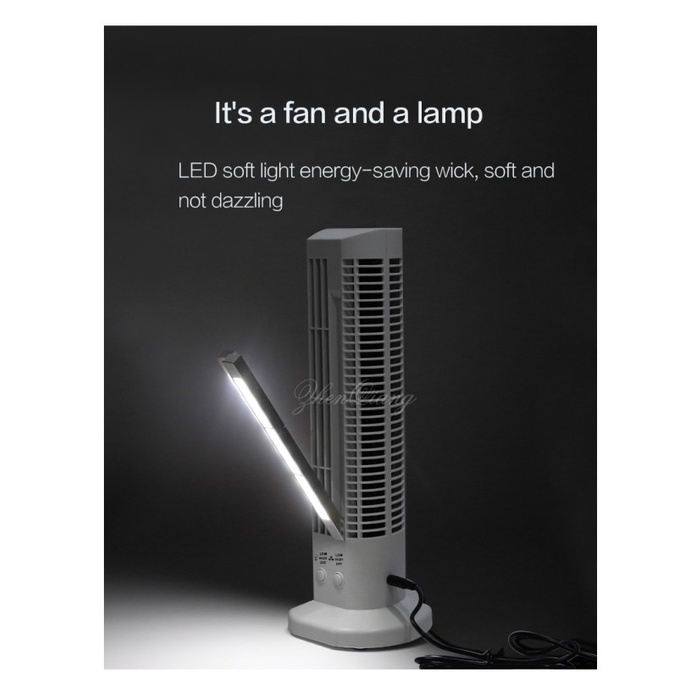 ELEKTRONIK ALAT PENDINGIN RUANGAN KIPAS ANGIN LISTRIK AC 1776 TRIPLE W 2IN1 DESK FAN PORTABLE LAMP K