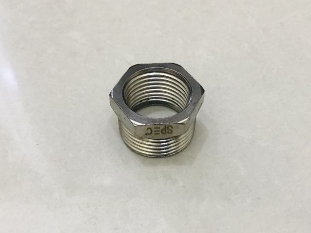 SPEC+ SP-1234-S 1/2” x 3/4” Vlok Ring / Overloop Ring / Adapter Stainless Kran Air Pipa