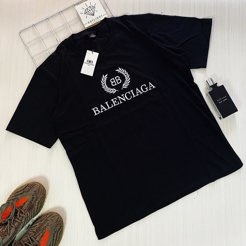 Kaos Balenciaga Bordir Logo Limited Edition Import + Tag Label