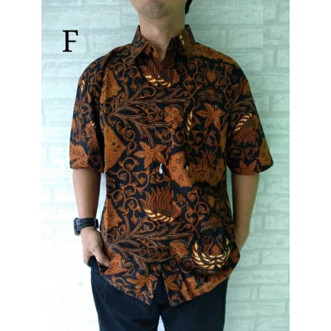 Hem Pria Batik  Kemeja Kerja Seragam Batik size M, L, XL, 3L,4L,5L