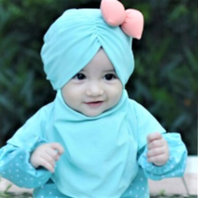 Hijab Bayi Balita Minie Mouse Samping || Jilbab Anak