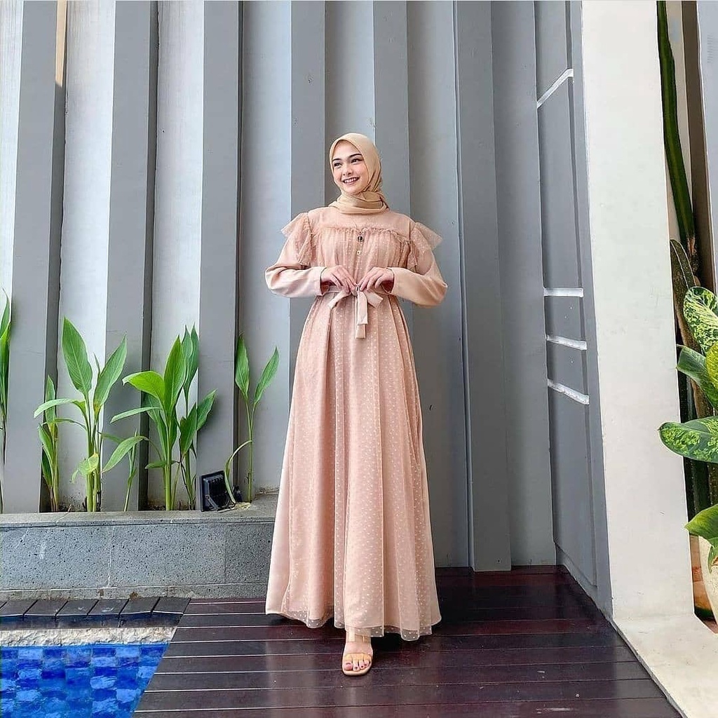 MISKA MAXI IK MOSSCRAPE MIX TILE Gamis Wanita Gamis Wanita Terbaru 2021 Gamis Murah Meriah Promo Gamis Remaja Gamis Muslim Kondangan Gamis Polos BEST SELLER