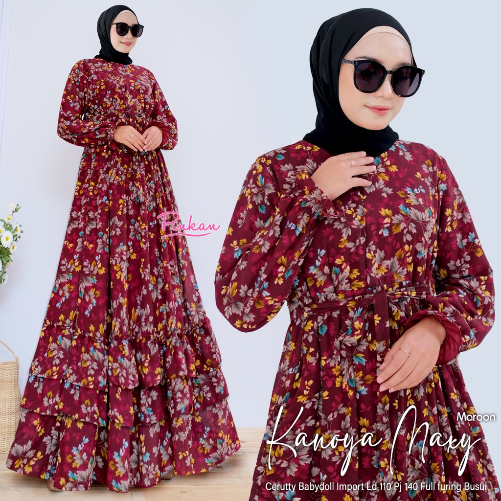 PINKAN KANOYA MAXY GAMIS CANTIK ORIGINAL PINKAN