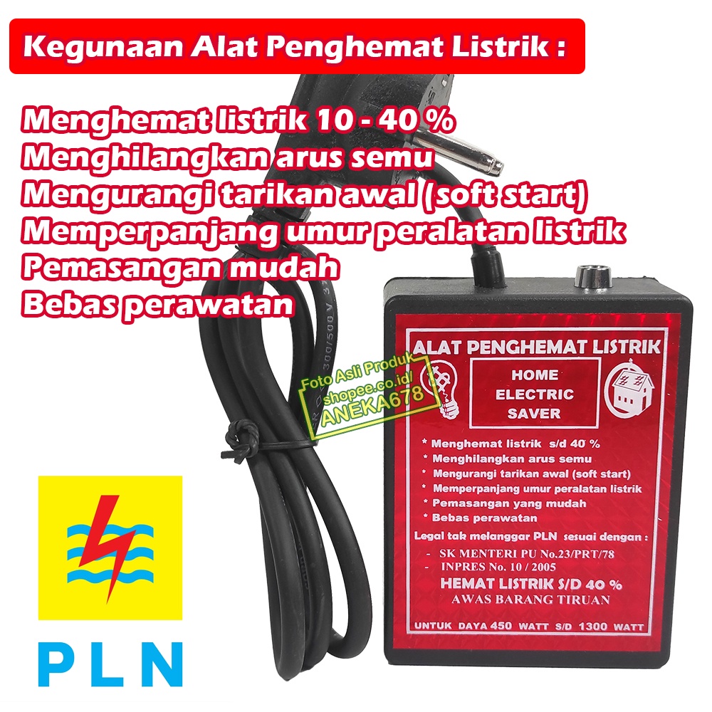 ALAT PENGHEMAT LISTRIK HOME ELECTRIC SAVER RUMAH POWER PLUS ENTER WATT