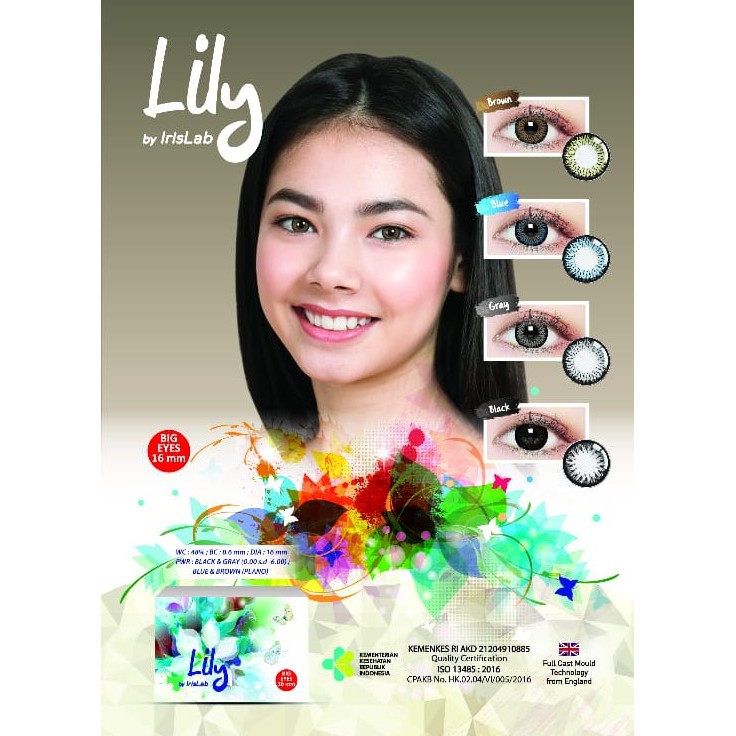 SOFTLENS MINUS LILY BY IRIS LAB - 3.25 sd - 6.00