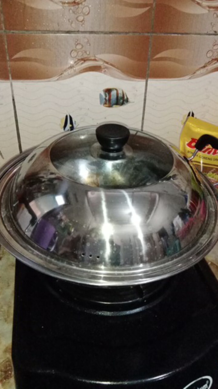 Tutup Panci Wajan Penutup Kuali Pentol Knop Handle Penggorengan Wok Pan Stainless Steel Anti Panas