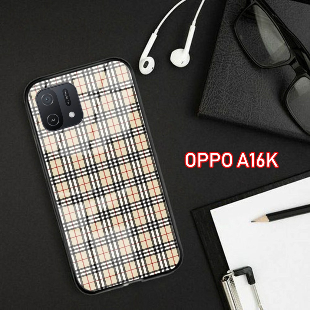 Softcase Glass Kaca [K31] OPPO A16K Terbaru Casing Handphone-Pelindung Handphone
