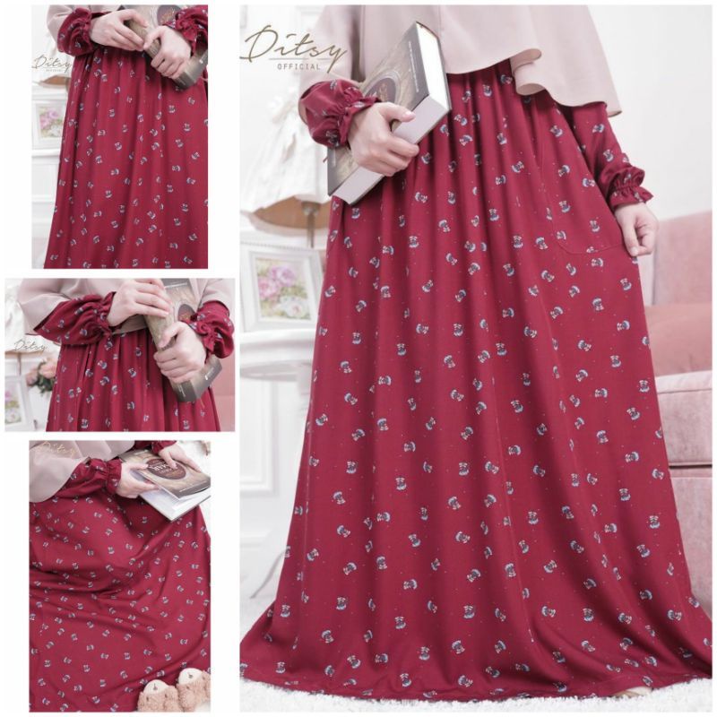 DITSY JULI 2021 LICCEA MAROON SIZE M