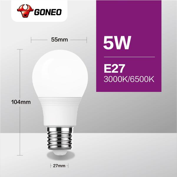 Gongniu Lampu LED MQ-A Series 5 Watt  - Garansi 1 Tahun