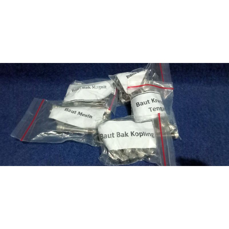 Baut L stainless Fullset mesin TIGER REVO