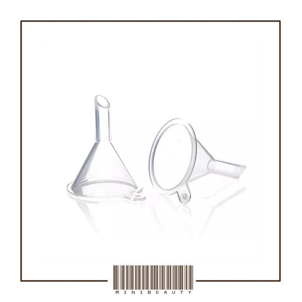 corong mini plastik transparan funnel small corong untuk refill minyak wangi essential corong serbaguna