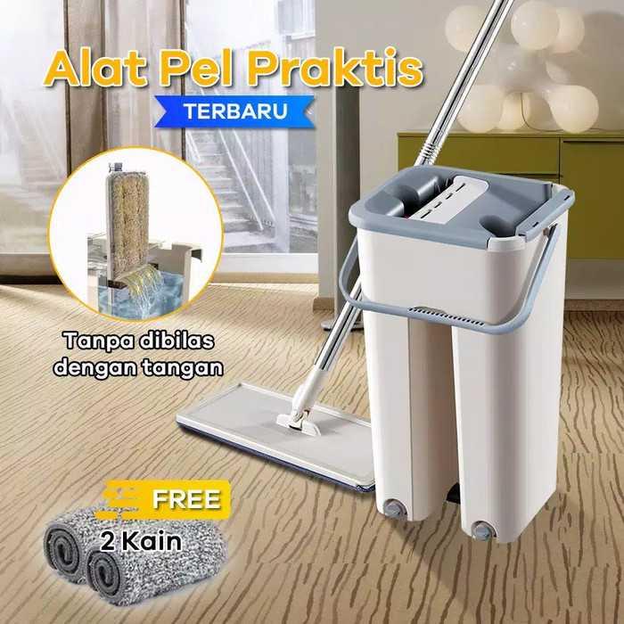 (COD) Alat Pel Praktis Ultra Mop Briny Brown Bentuk Persegi Panjang PEL MOP (JM)