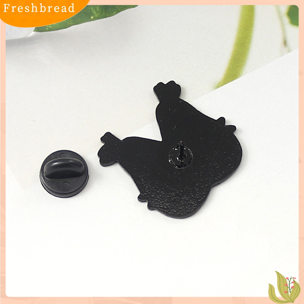 [ TERLARIS]Cartoon Double Pear English Letter Perfect Badge Collar Brooch Pin Clothes Decor