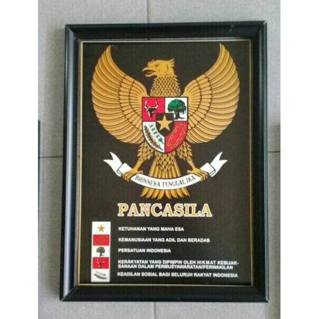 PIGURA PANCASILA || GARUDA || FRAME KACA