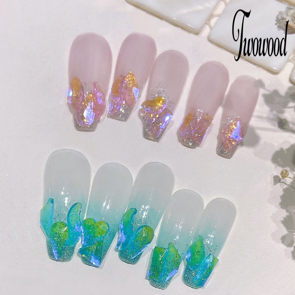 100 Pcs / Kantong Ornamen Kristal Berlian Imitasi Untuk Manicure