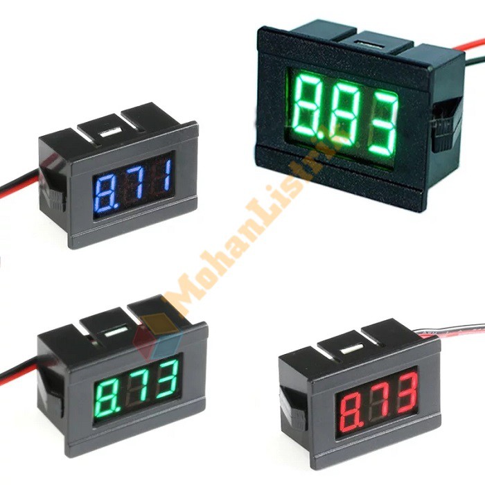 Voltmeter Digital DC 4.5V - 30V Frame 0.36 inch Mini