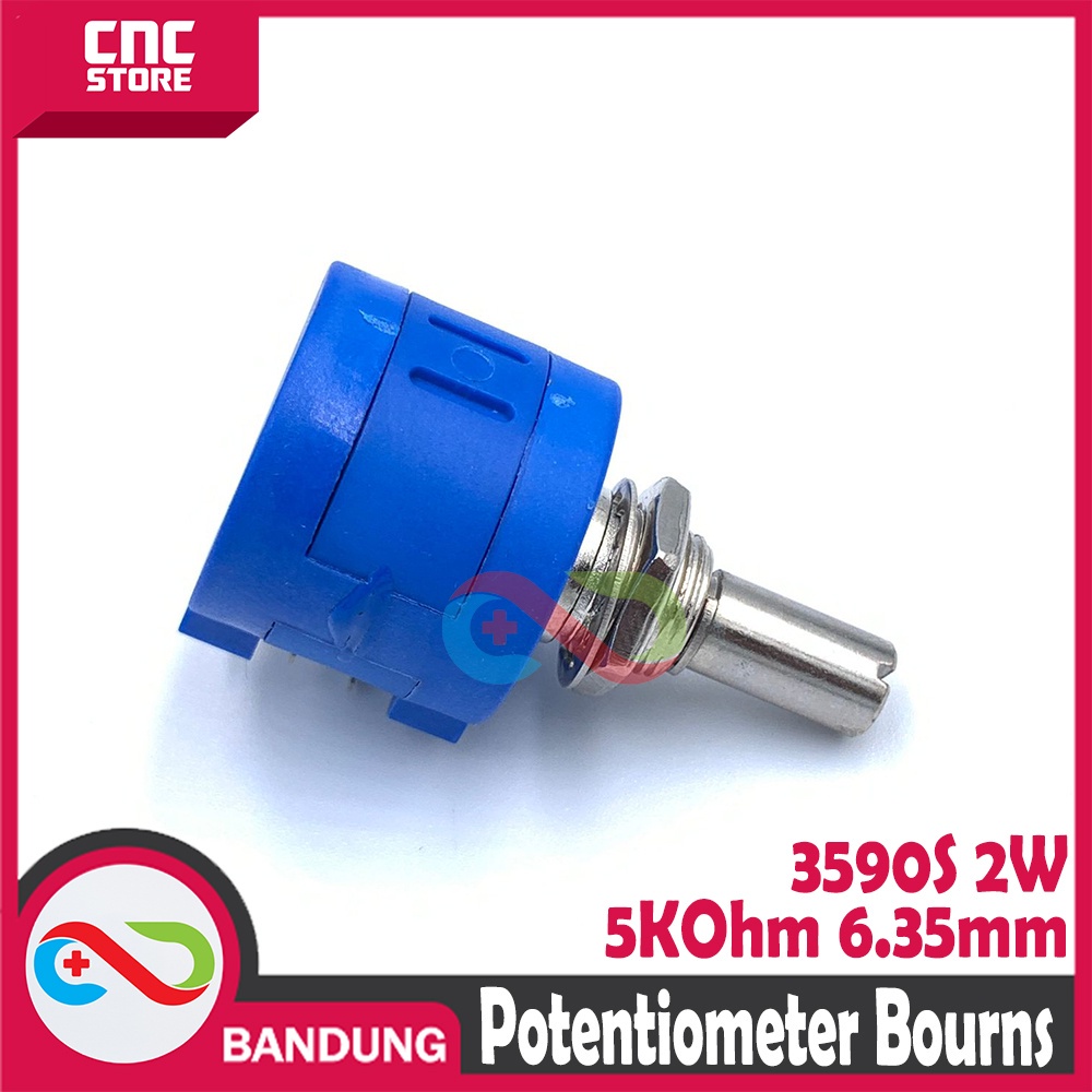 POTENTIOMETER BOURNS MULTI TURN 3590S 5K 2W POTENSIO POTENTIO