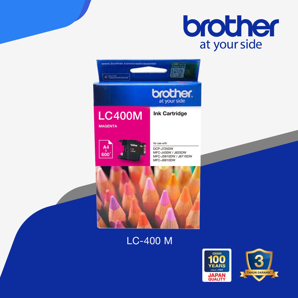 Tinta Brother LC-400 Ink Tinta Original Brother (Magenta)