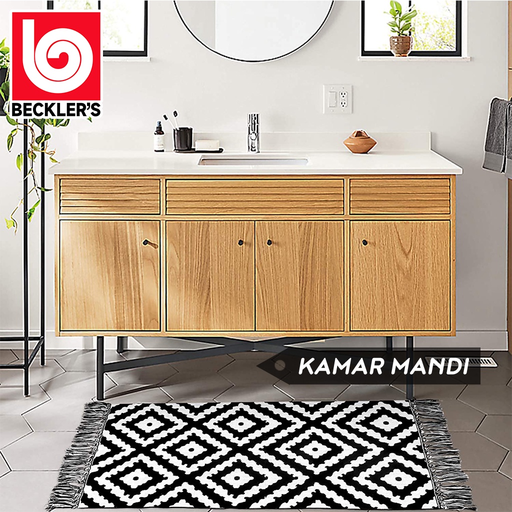 Karpet Lantai Tenun Bohemian /Keset Karpet Tenun Bermotif