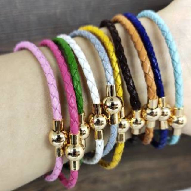 Fifi Fashion Gelang Tali Kawat Anti Air Waterproof Untuk Charm Warna BARU 12#