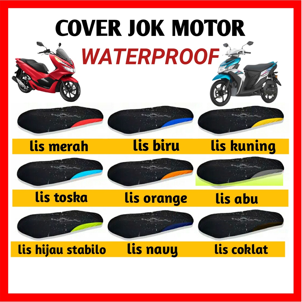 sarung cover jok ANTI AIR motor supra x 125 absolute revo blade dan sejenisnya