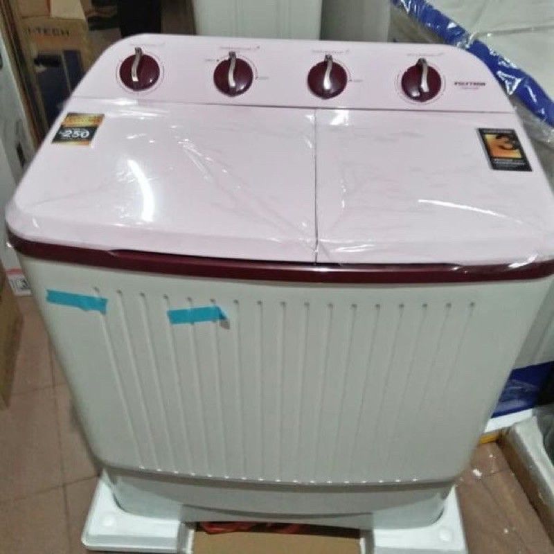 Kendal Jangan COD , Anteraja Promo Mesin Cuci POLYTRON PWM 7363 2 Tabung Twin Tube Manual 7 7,5 KG 7