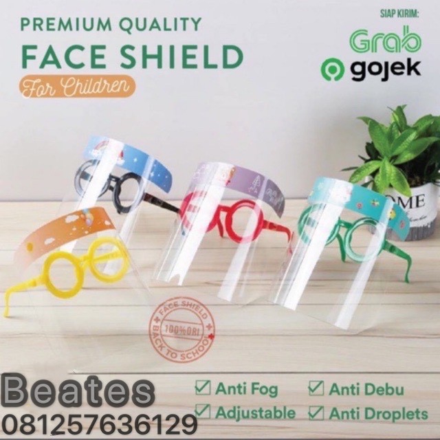 FACE SHIELD KACAMATA ANAK | FACE SHIELD ANAK WARNA WARNI