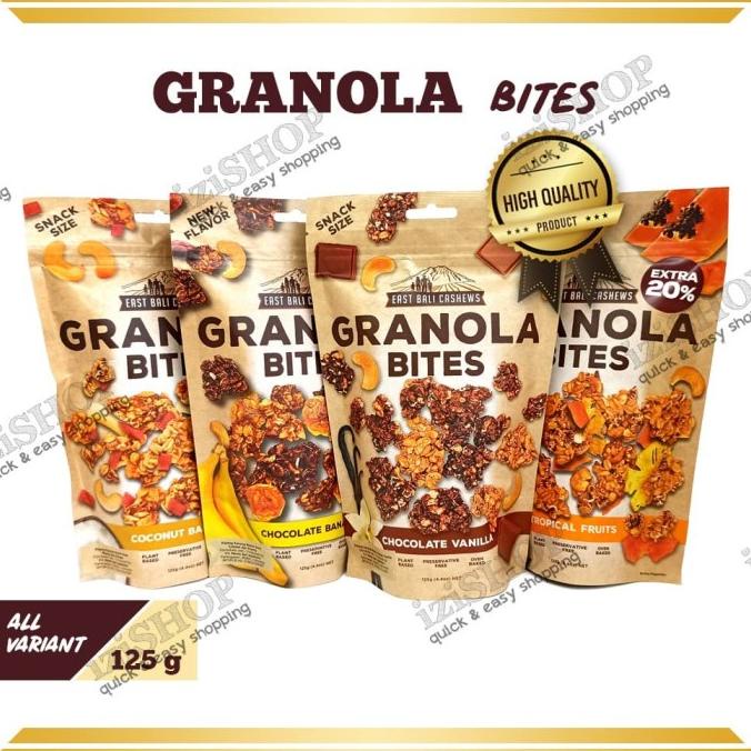 

] GRANOLA BITES 125 gr - East Bali Cashews