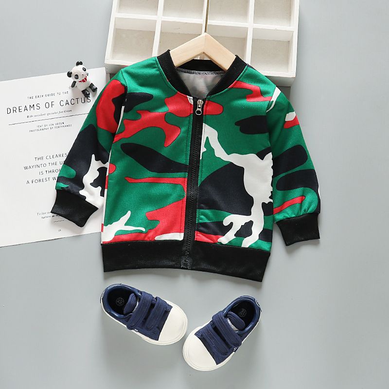 [READYJAKARTA] JAKET ANAK BAYI SLETING LENGAN PANJANG TANPA TOPI VERSI KOREA #013TENTARA-#013TENTARA