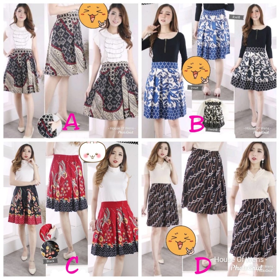 Batik Pendek Grosir Rok Batik Pendek Grosir Bawahan Wanita Jumbo Rok Payung Pendek Terlari Allsize f