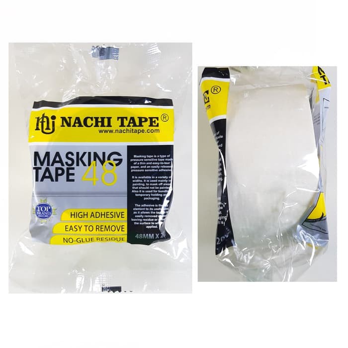 Masking Tape Nachi 48mm Lakban Kertas Plakban Selotip Isolasi Solasi murah