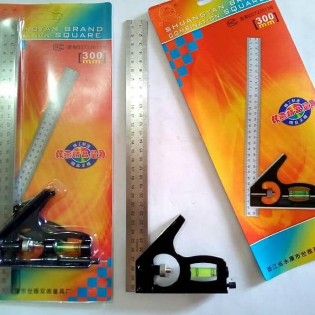 

penggaris siku tukang serbaguna combination square waterpass