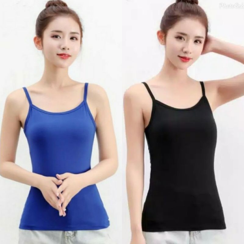 TANKTOP WANITA - TANK TOP TALI KECIL - SINGLET - KAOS DALAM WANITA L & XL-1