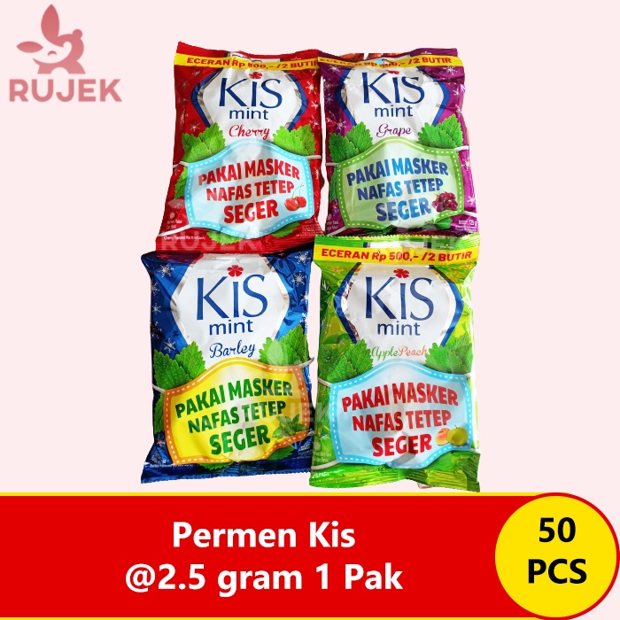 

Permen KIS mint Cherry / Grape / Apple / Barley